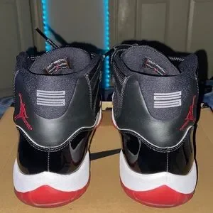 Size 7 men bred 11s authentic Nike Air Jordan Retro XI Black Red Bred Size 7 Mens | Kixify  main image 3